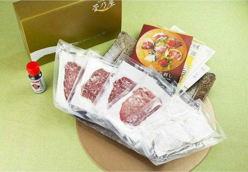 スライス厳選霜降り3種セット鮮馬刺し 熊本直送 | 菅乃屋 【公式通販