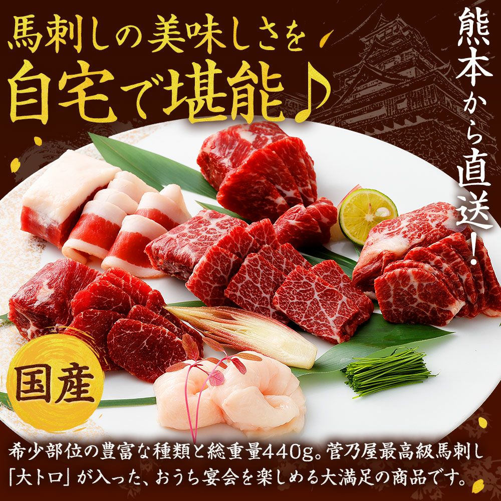 菅乃屋 公式通販サイト】| 鮮馬刺し国産ブロック6種たっぷりセット