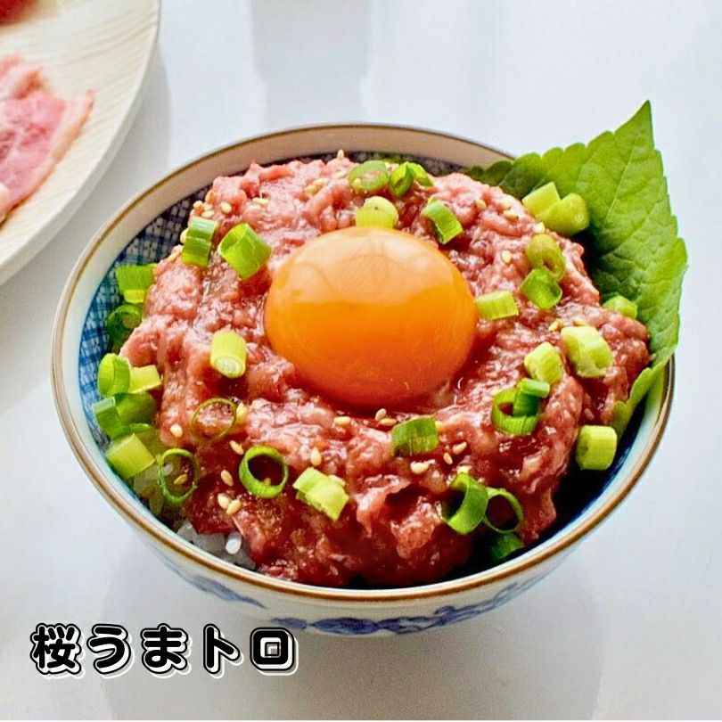 20％OFF】桜うまトロ(馬肉ネギトロ)1.2kg（60g×20p）タレ付鮮馬刺し
